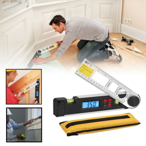 LCD Digital Inclinometer Protractor Spirit Level Angle Finder Gauge Meter 0~270°